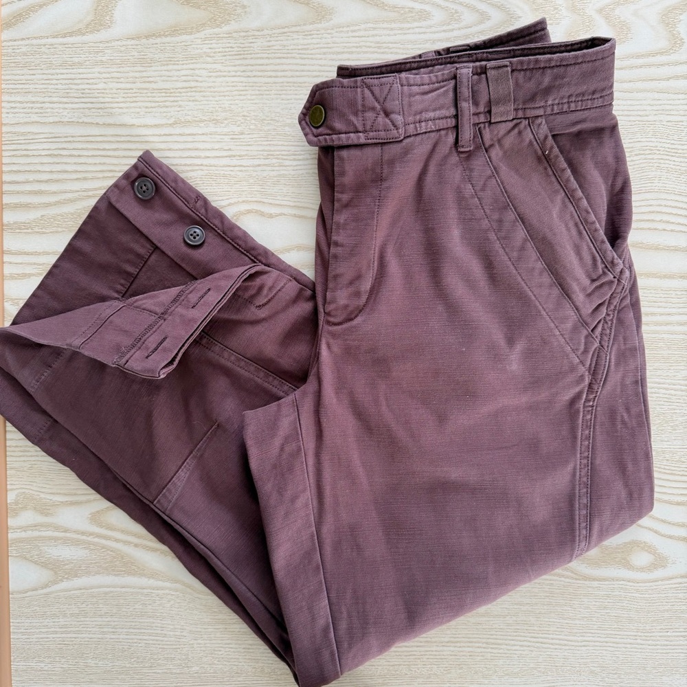 Anthropologie crop/ankle barrel pants